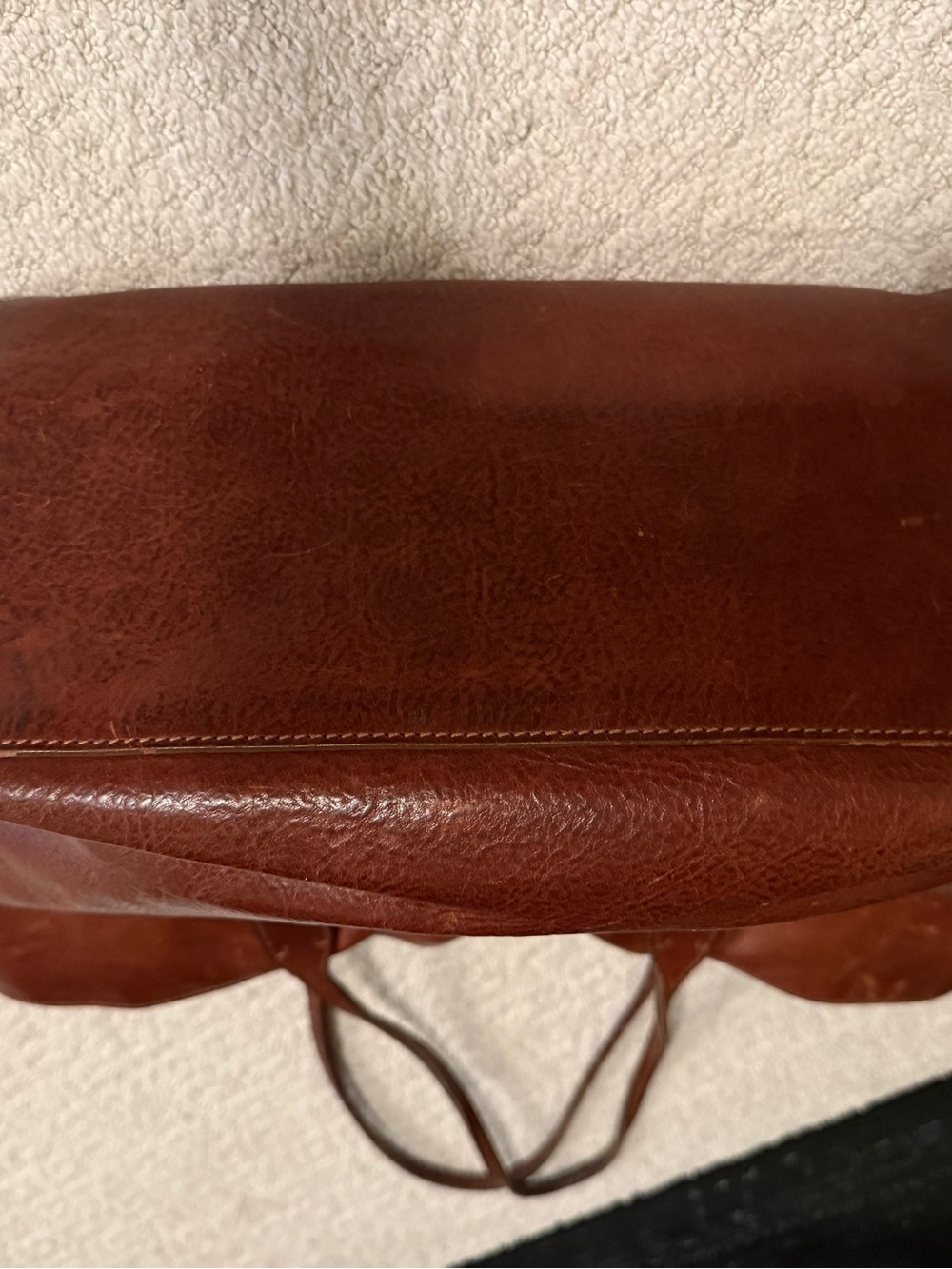 Ralph Lauren Classic Brown Leather Tote Bag - Picture 6 of 13